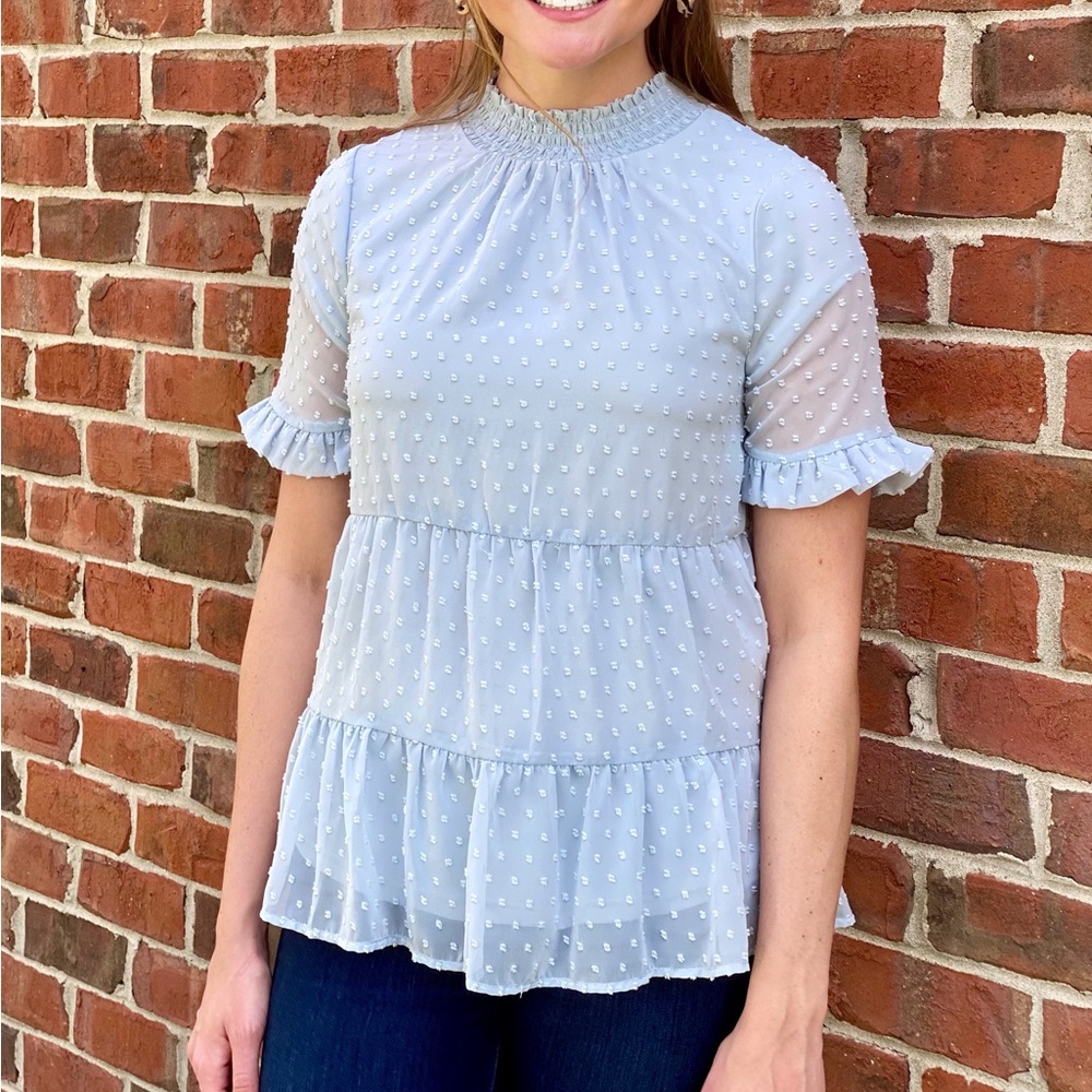 Light blue airy top
